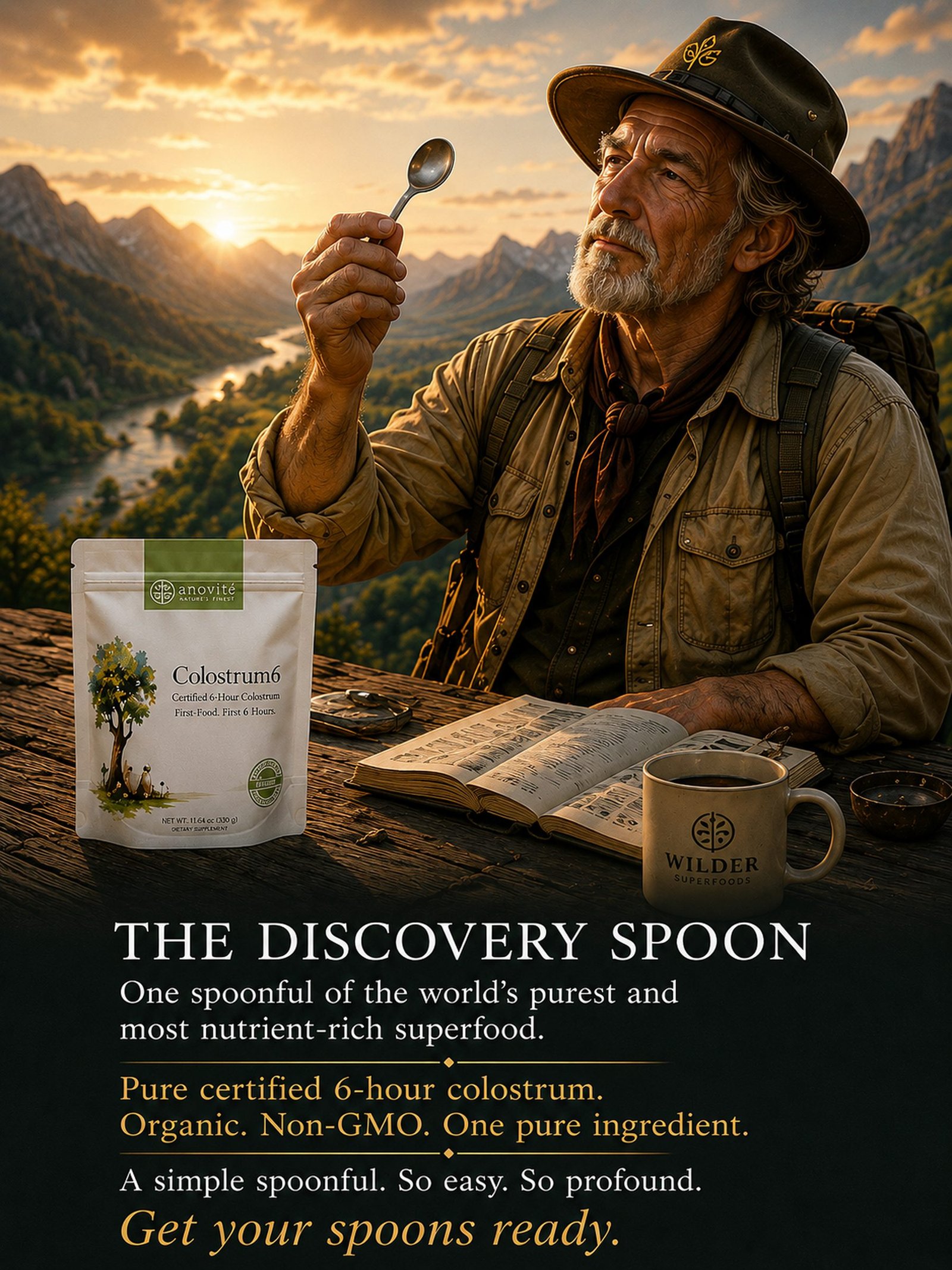 Dr. Sage Wilder presenting the Discovery Spoon and the King of Superfoods